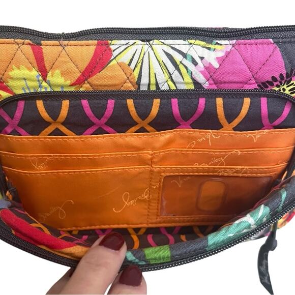 VERA BRADLEY Jazzy Blooms Quilted Crossbody Bag Purse Adjustable‎ Strap - Picture 8 of 11